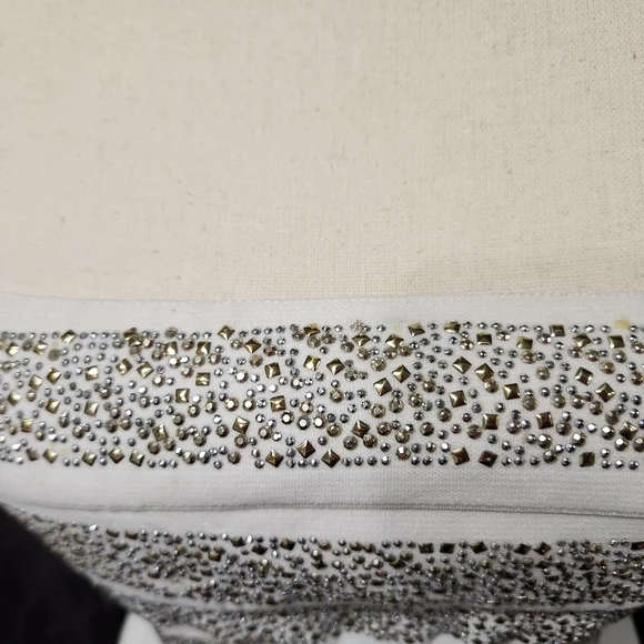 WOW Couture Strapless White and Silver Dress - Picture 2 of 6